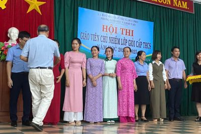 TRƯỜNG THCS NGUYỄN NGHIÊM ĐẠT THÀNH TÍCH CAO TRONG CUỘC THI GIÁO VIÊN CHỦ NHIỆM GIỎI CẤP THỊ XÃ